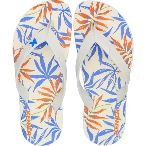 Sandália Masculina Chinelo Adulto Summer Estampada Kenner Branco 240001700013