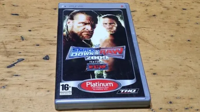 Jogo psps smack down vs raw original caixa manual tudo certinho