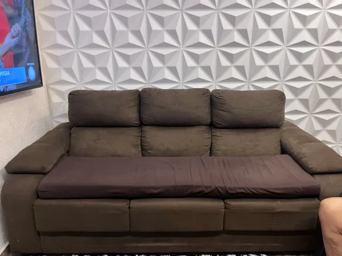 Sofá retrátil 3 lugares 