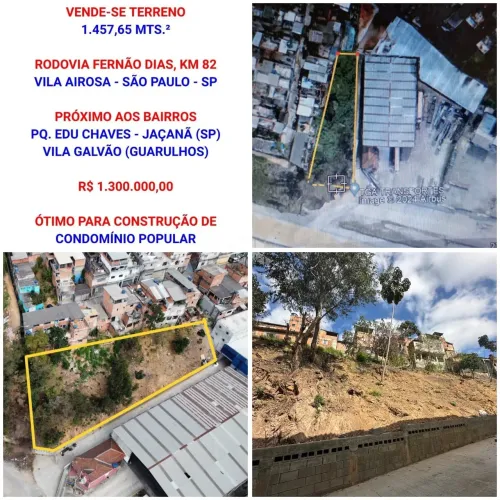 Terreno a venda - Excelente Oportunidade para Construção de Condomínio Popular