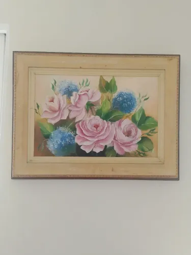 Pintura com moldura 