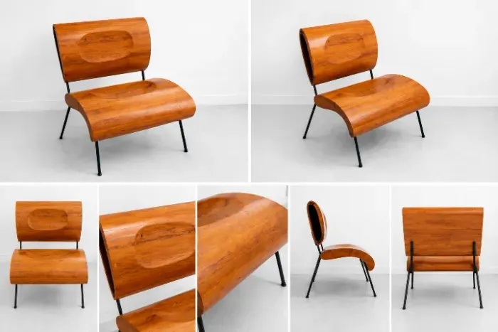 Cadeira de design em madeira 