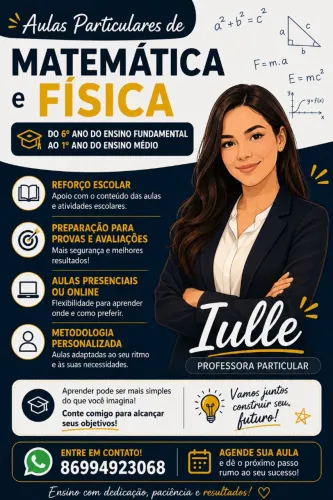 Professora de Matemática e de Física