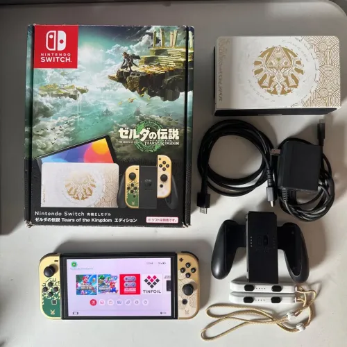 Nintendo Switch OLED Edição Zelda IMPECÁVEL!! (Aceito Cartão)