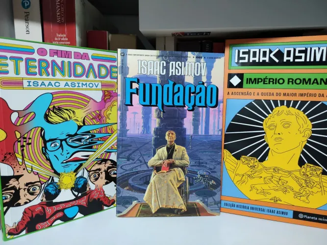 Box livros Asimov: o fim da eternidade, fundação e império romano