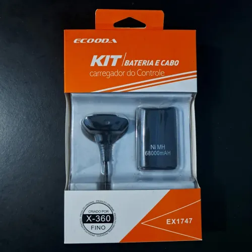 Kit Carregador de Controle + Bateria X-360