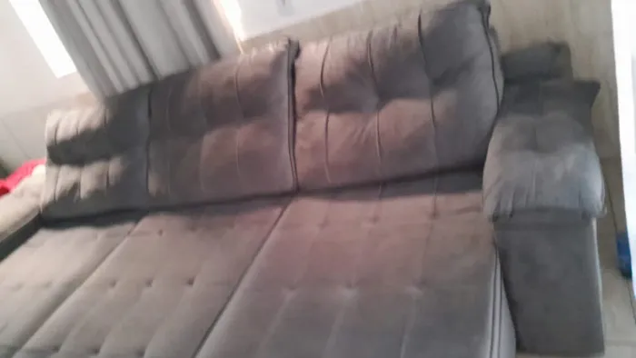 Sofá retrátil com molas ensacadas