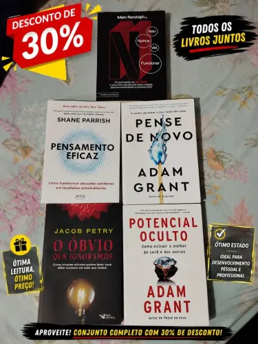 Kit 5 livros 