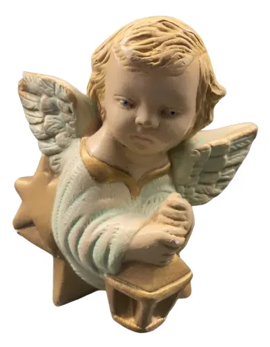 Mini bibelô de anjo antigo