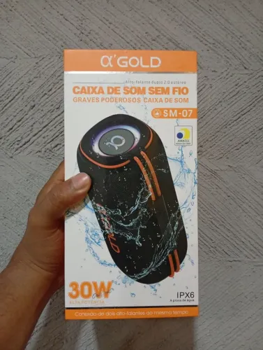 Caixa de som Bluetooth e IPX6