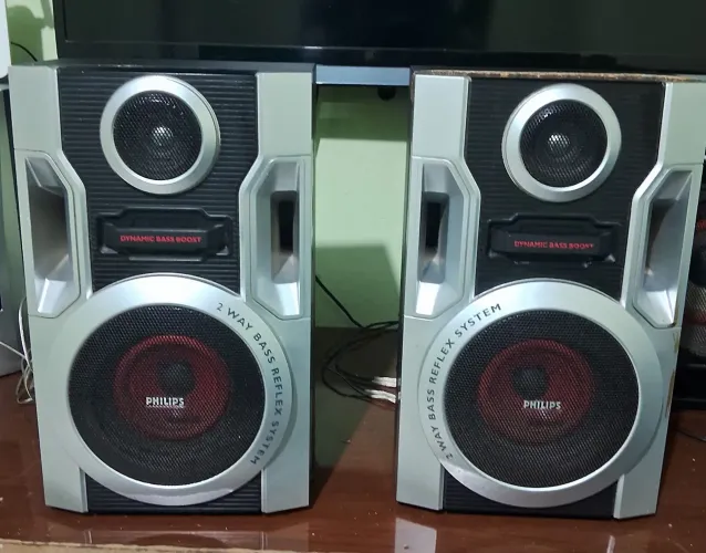 Par de Caixas de som Philips fwm 185 8r,em perfeito estado de conservação 