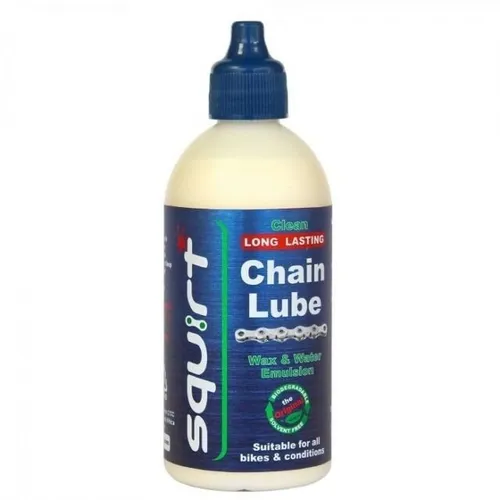 Óleo Lubrificante Squirt Cera Seco 120ml para Correntes de Bicicletas Longa Duração 1532