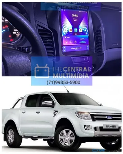 Central multimídia tesla Ford ranger 2012/2015