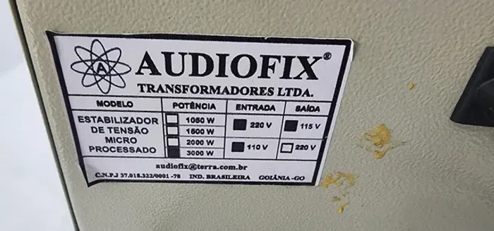 Estabilizador de tensão potência 3000
