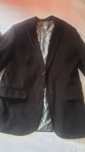 BLAZER PRETO VELUDO COTELÊ MASCULINO SLIM SPILBERG - TAMANHO 46