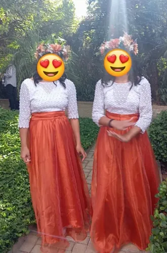 Vestido para florista de casamento completo 