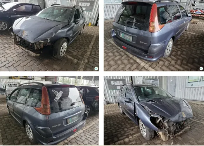 Sucata Peças Peugeot 206 motor 1.4 com 82cv tudo em peças