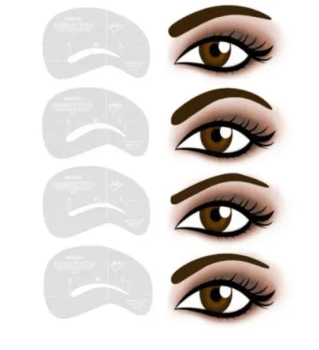 Molde  De Sobrancelha 4 Uni