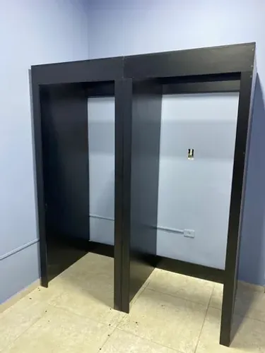 Provador duplo preto MDF 