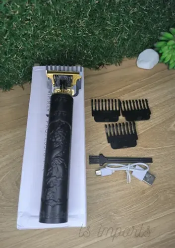 Maquininha Profissional De Acabamento Corta Cabelo E Barba