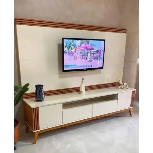 Rack com painel Morgan 2.18 Ripado para Tv de até 75* - ENTREGA HOJE !!!