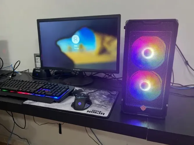 PC Gamer Completo i5 c/ Placa de Video + Monitor + Kit Gamer