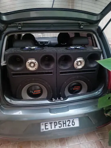 Som automotivo completo dupla caixa bob JBL tornado 15"+módulos