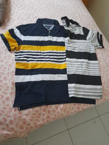 Polo Tommy Hilfiger - Azul e Preto