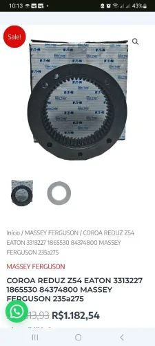 Peças massey