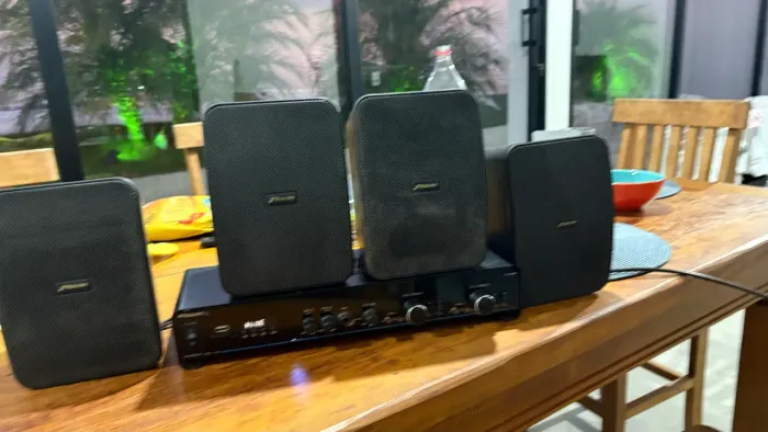 Kit som ambiente FRAHM 4 caixas + amplificador 