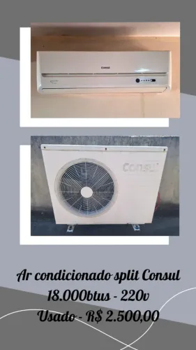 Ar Condicionado Split Consul 18.000 BTUs 220V - Usado