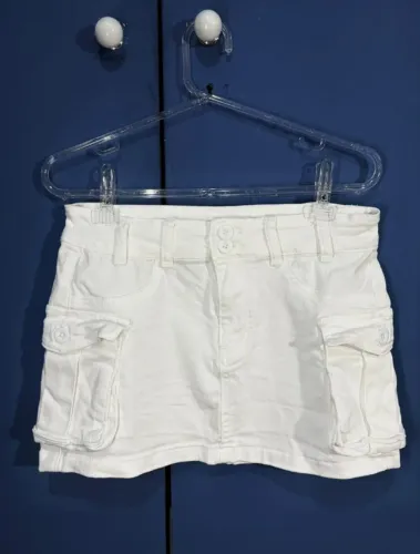 Mini Saia Jeans Cargo Shein - M
