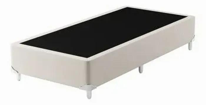 Base Box Convencional Solteiro Bege Claro]