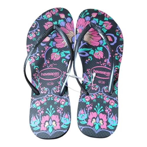 Chinelo tamanho 41/42 havaianas Slim feminino preto 