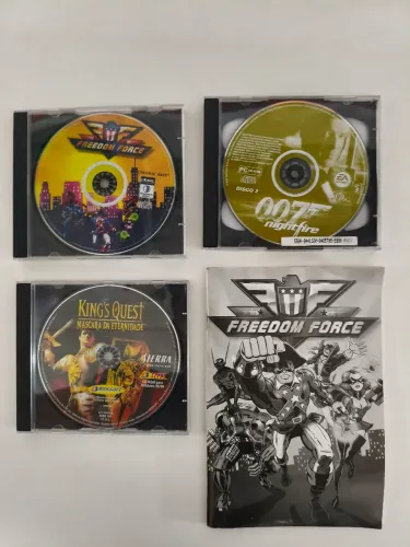 Coleção de jogos para PC - Freedom Force, 007 e King's Quest