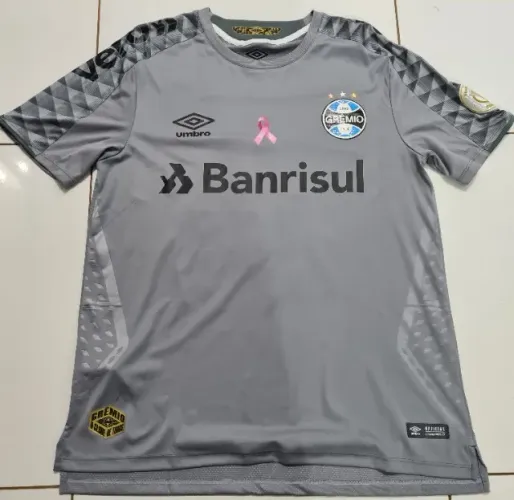 Camisa Grêmio Umbro de Goleiro Cinza 2019 de jogo Tamanho G