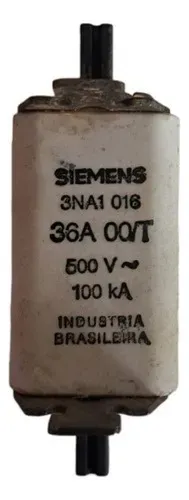 Fusível Siemens 3na1 016 36a 500v