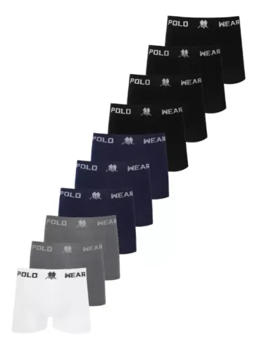 Cuecas Masculinas Boxer Polo Wear P e GG