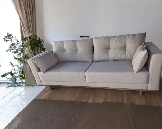 Sofá retro 2.20 em linho espuma D.28 pro selada 