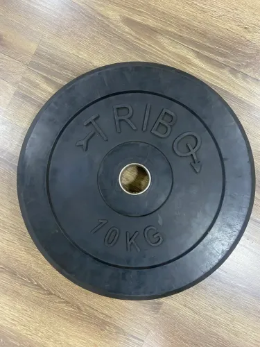 Par de Anilha 10 kg olímpica  bumper plate borracha