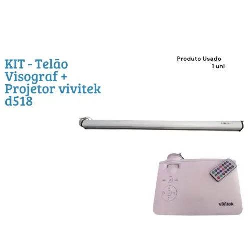 KIT - Telão Visograf + Projetor vivitek d518