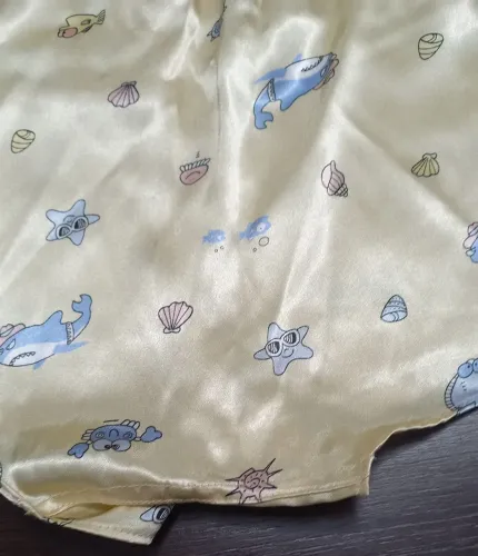 Shortinho Infantil Estampado Fundo do Mar - Unissex