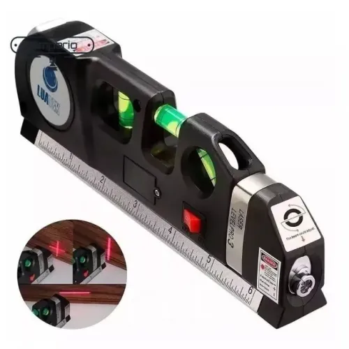 Nível Laser Bolha, Trena E Régua