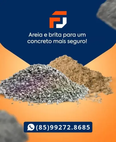 Areia e brita para concreto - Entrega rápida!