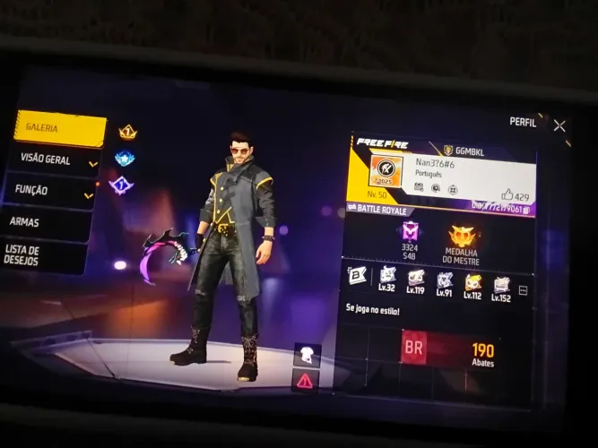 Vendo essa conta de fru fire por R$ 20,00 boa tem bastante esquece as esquecs tem o jiraia