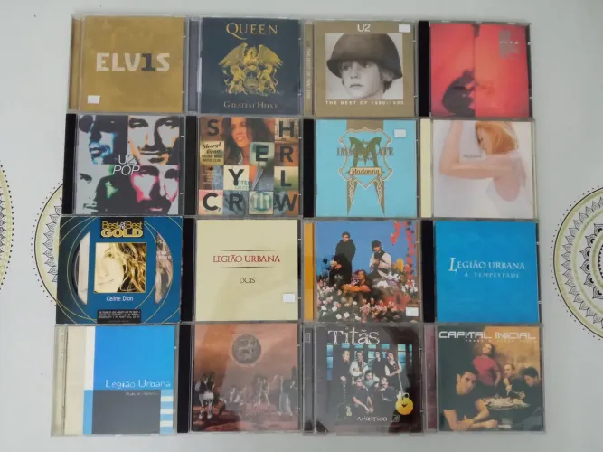 Coleção de 11 CDs Variados - Queen, Legião Urbana e Mais! (3 do U2 vendidos)