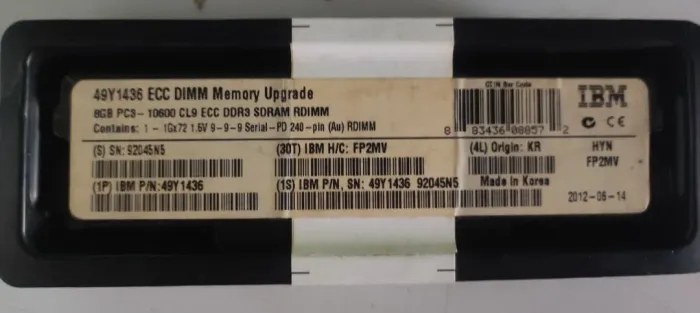 Memória IBM 8GB DDR3 (49Y1436)