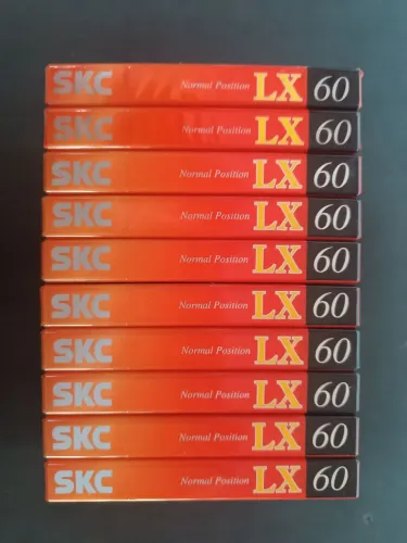 Fitas K7 SKC LX60 - Lote com 10 unidades