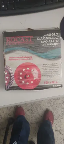Rebolo Diamantado ROCAST 180 x M14