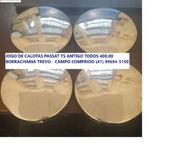 01 jogo de Calotas de alumínio Passat TS antigo por 400,00 (jogo)
